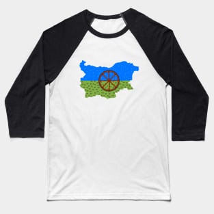 the Romani flag in the Bulgarian map. Baseball T-Shirt